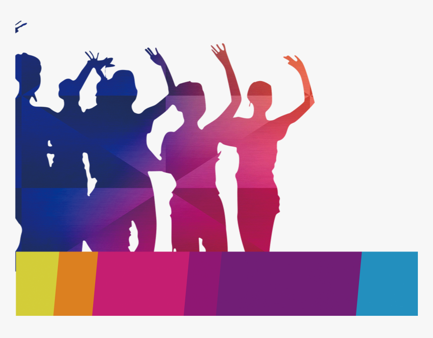 High Definition Television Silhouette Set Top Box - Party People Silhouette Png, Transparent Png