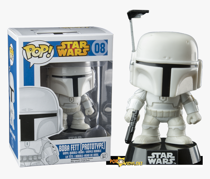 Funko Pop White Boba Fett, HD Png Download