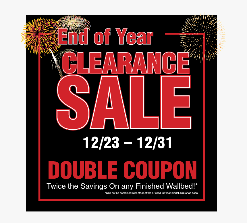 2017 End Of Year Wallbeds Clearance Sale - Fireworks Vector Free, HD Png Download