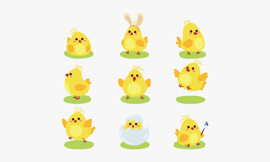 Easter Chick Cute Icons - Cartoon, HD Png Download