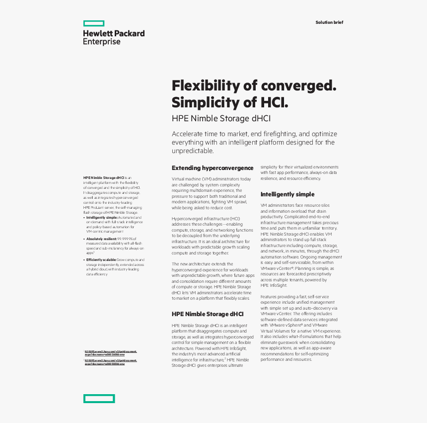 Thumb Original Flexibility Of Converged - Hewlett Packard Enterprise, HD Png Download