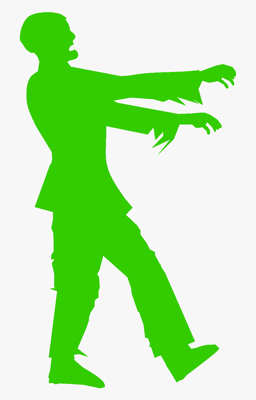 Tv Head Zombie Clipart , Png Download - Black And White Zombie, Transparent Png