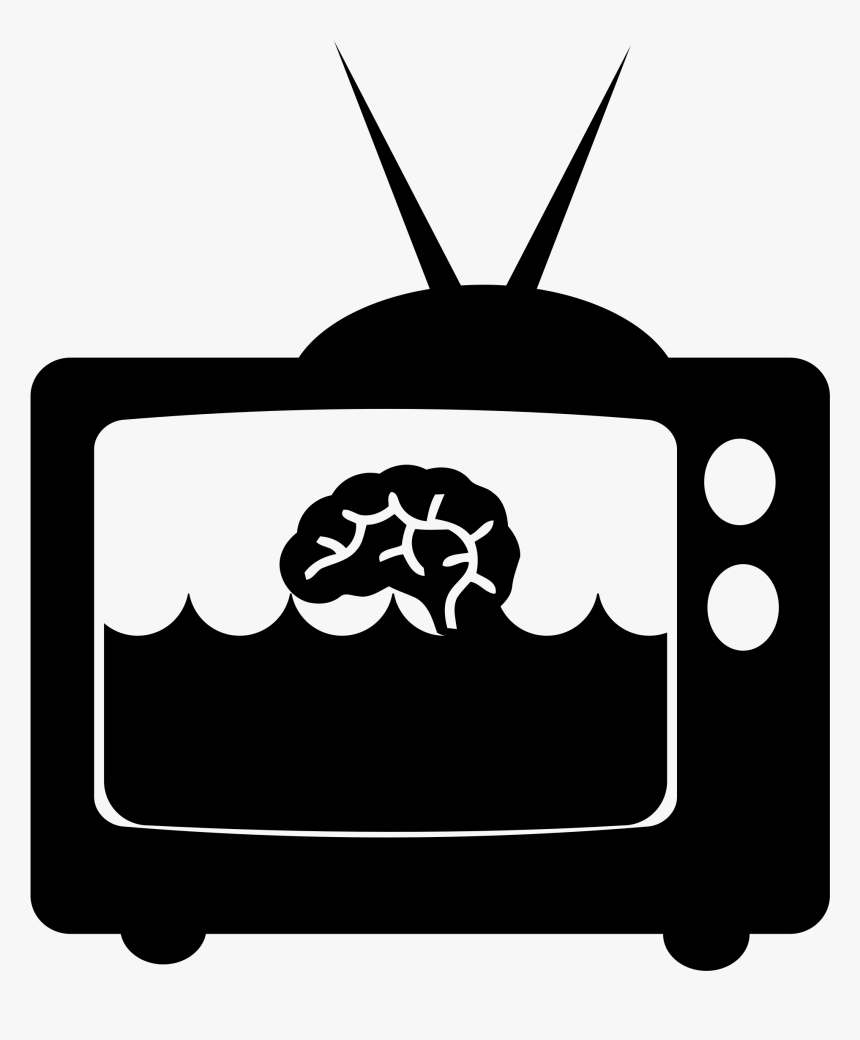 Television Silhouette Png, Transparent Png
