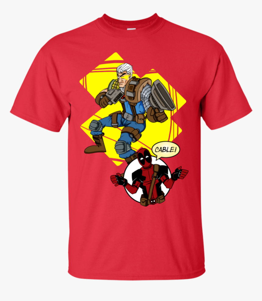 Cable And Deadpool Funny Shirt T Shirt & Hoodie - Kings And Queens Are Born In August, HD Png Download