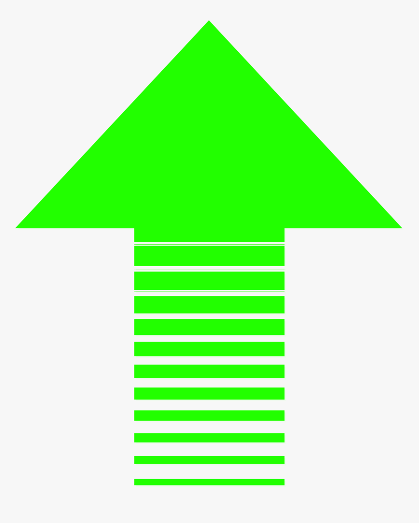 Neon Green Arrow On A White Background - Transparent Background Orange Arrow, HD Png Download