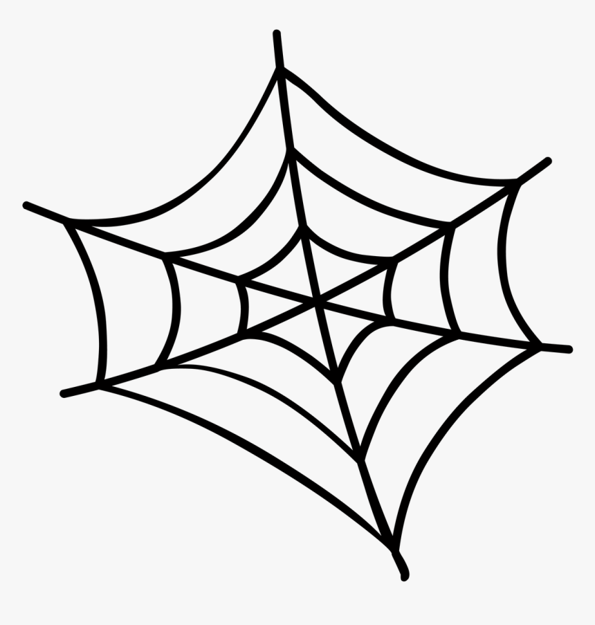 Halloween Spider Spider Web Free Picture - Dibujo Telas De Arañas, HD Png Download