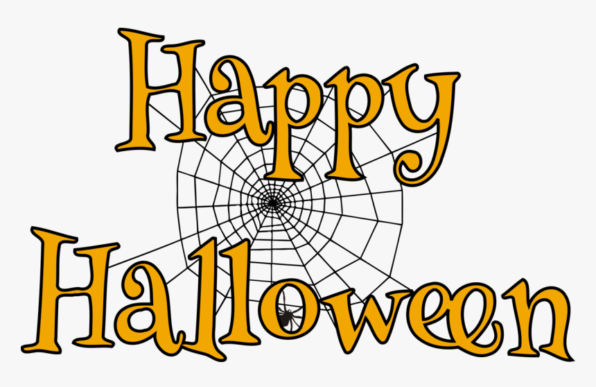 Transparent Happy Halloween Png - Halloween Spider Web Clipart, Png Download