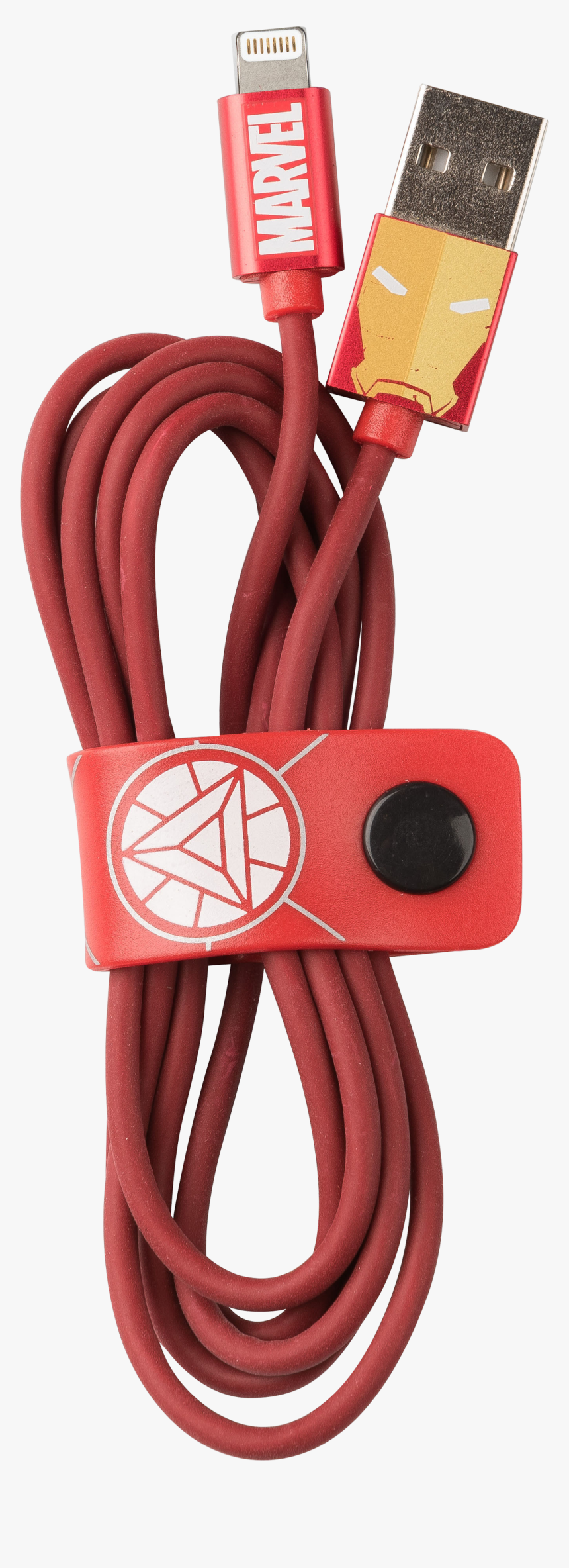 Marvel Iron Man Lightning Cable 120cm Image - Wire, HD Png Download