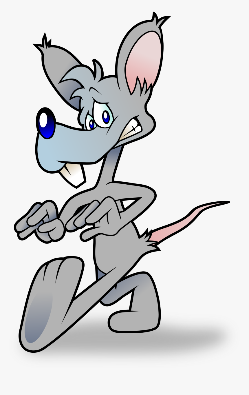 Frightened Rat Clip Arts - Raton Asustado Png, Transparent Png