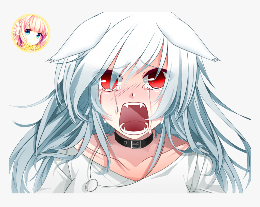 Girl By Hanakokyu On - Drawing Cry Anime Girl, HD Png Download