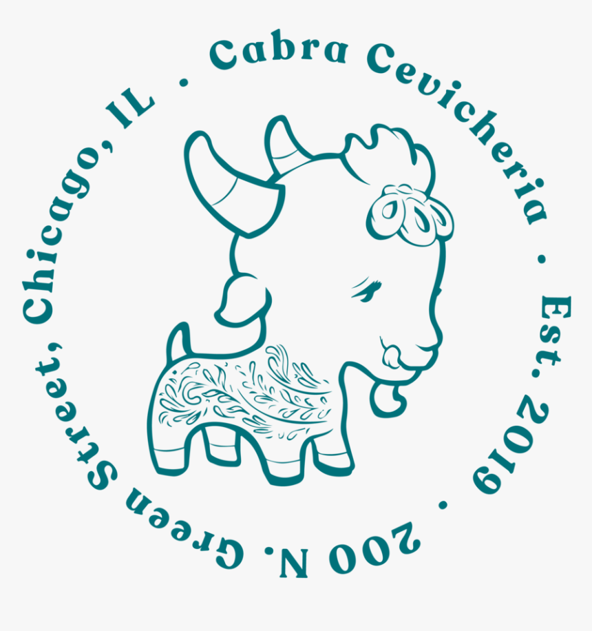 Teal Goat Stamp-03, HD Png Download