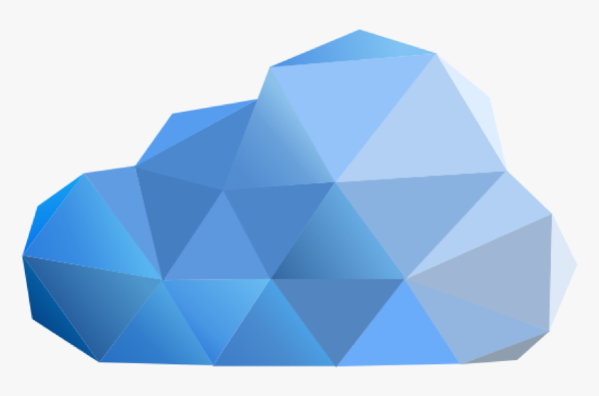 Low Poly Series - Cloud Low Poly Vector, HD Png Download