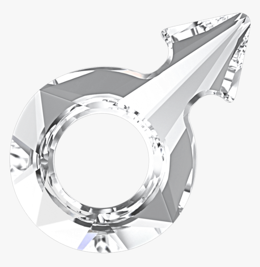 Swarovski 4878 Male Symbol Fancy Stone 30x19mm Crystal - Circle, HD Png Download