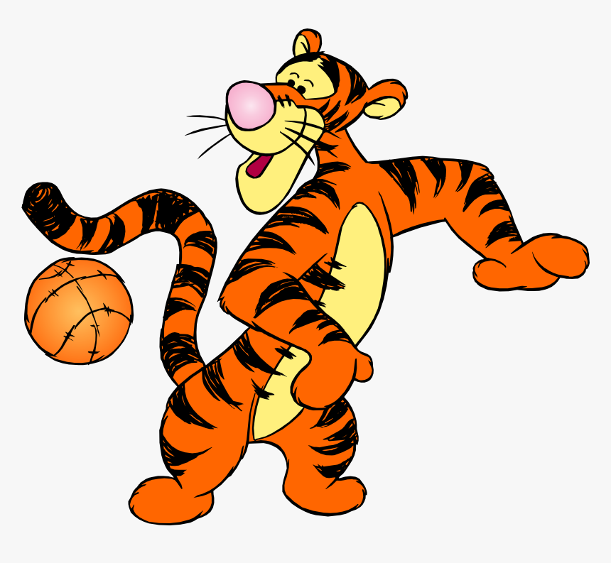Winnie The Pooh Tigger With Ball Png Clip Art, Transparent Png