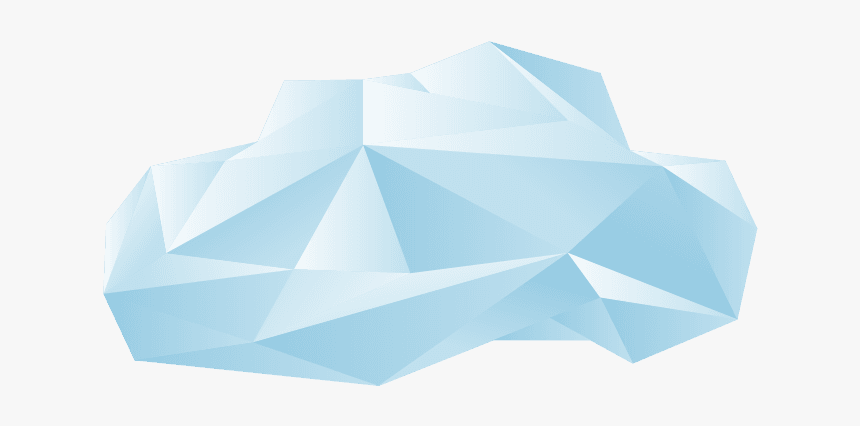 Cloud Employee Clouds Vector - Origami, HD Png Download