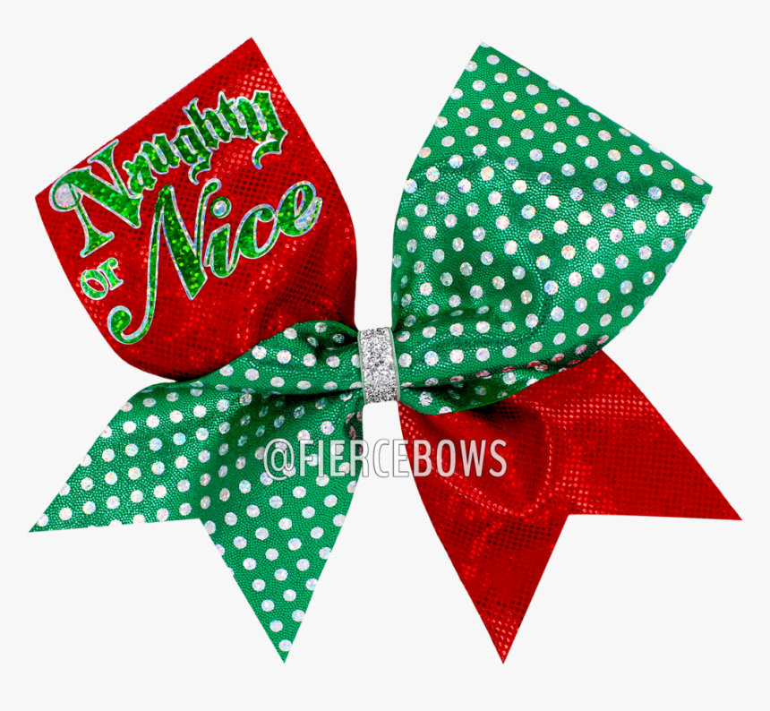 Naughty Or Nice Christmas Bow - Napkin, HD Png Download