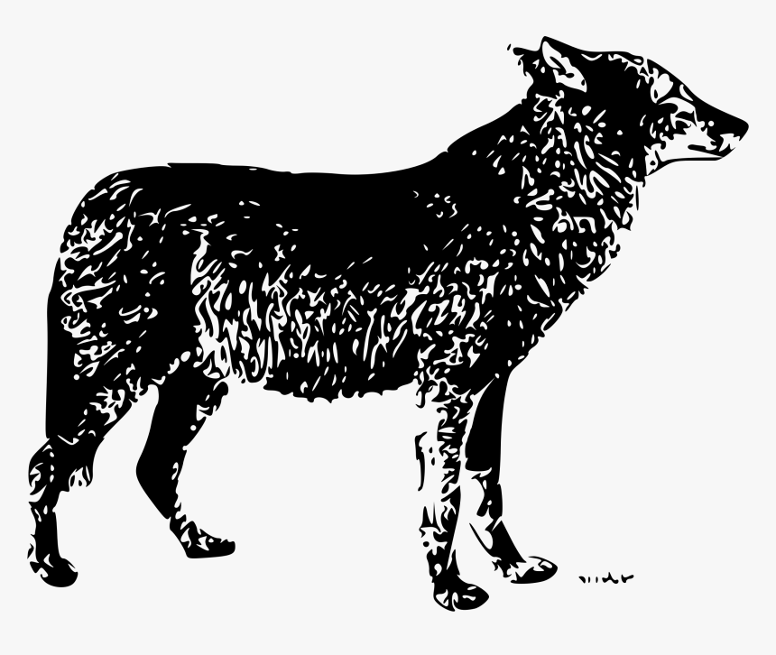 Lone Wolf Clip Arts - Public Domain Wolf Vector, HD Png Download