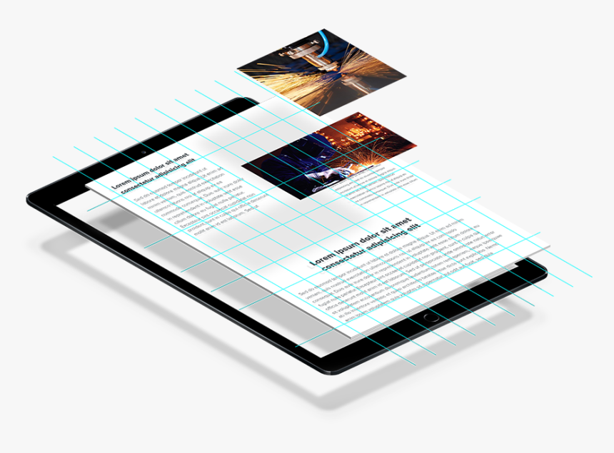 Ipad Safari Opened Magazine - Ipad Gravity Mockup, HD Png Download