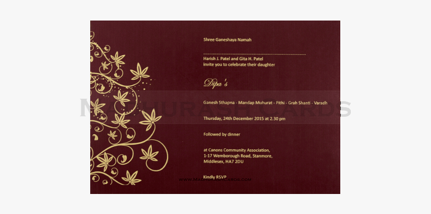 Hard Bound Wedding Cards - Brochure, HD Png Download