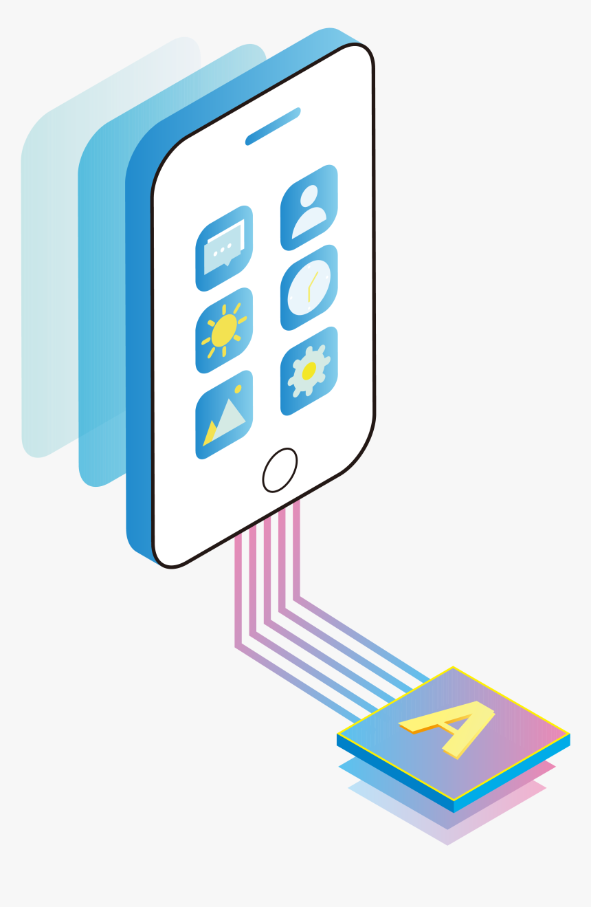 5d Teléfono Celular Tecnología Internet Png E Imagen - Computer Data Storage, Transparent Png