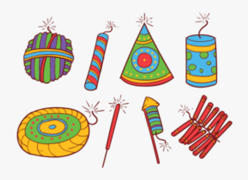 Transparent Cracker Clipart - Diwali Crackers Clipart, HD Png Download