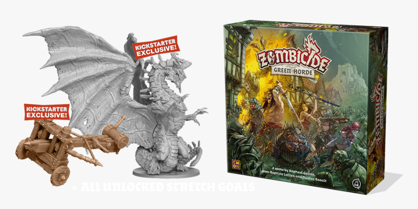 Zombicide Green Horde Contents, HD Png Download