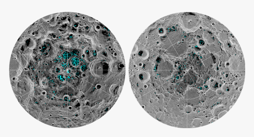 Water Ice Found On Moon, HD Png Download