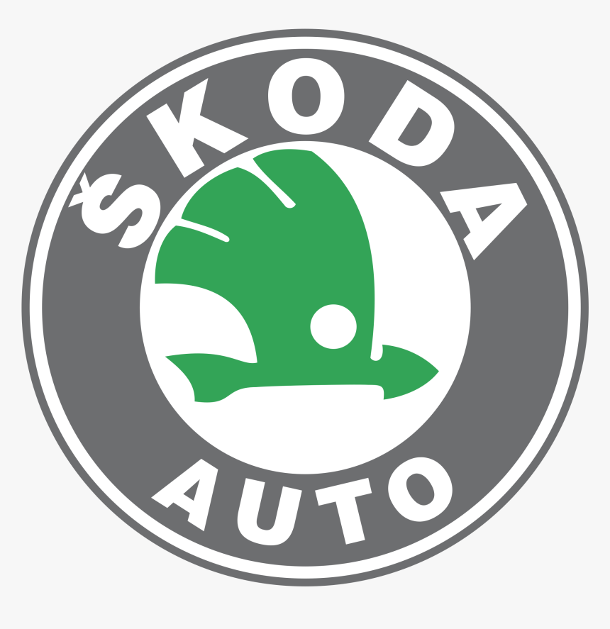 Skoda Auto Logo Png Transparent - Skoda Logo Drawing, Png Download