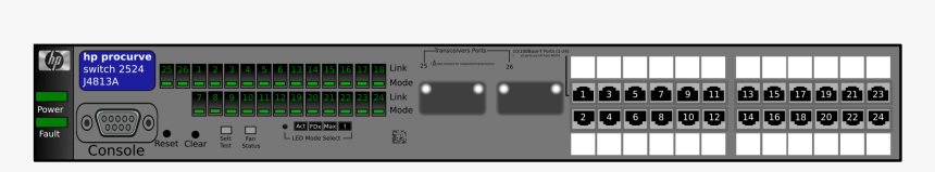 Hp Procurve Switch 24 Ports Clip Arts - Electronics, HD Png Download
