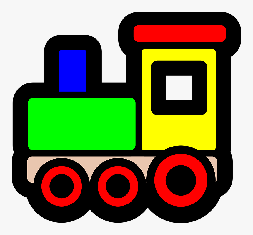 Toy Train Icon Christmas Xmas Electronics Peace Symbol - Train Toy Clip Art, HD Png Download