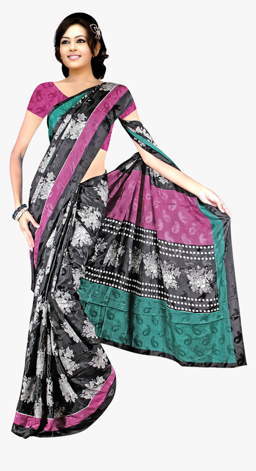 New Saree Design 2019 Png, Transparent Png