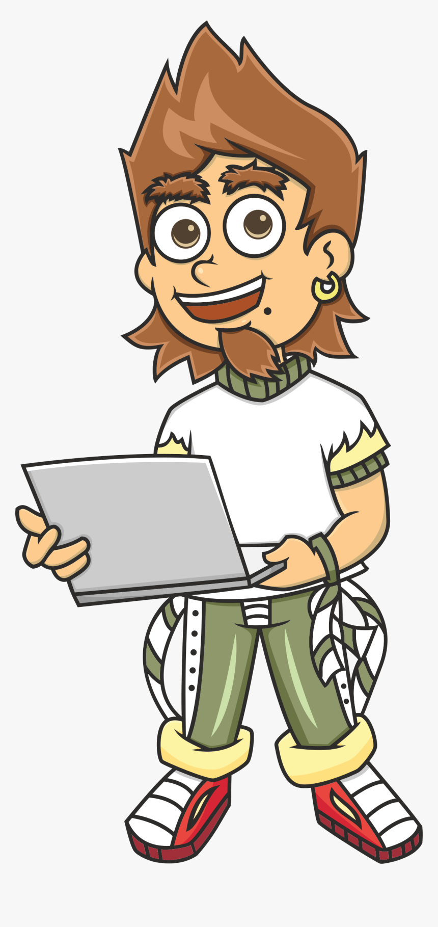 รูป การ์ตูน ช่าง คอม, HD Png Download