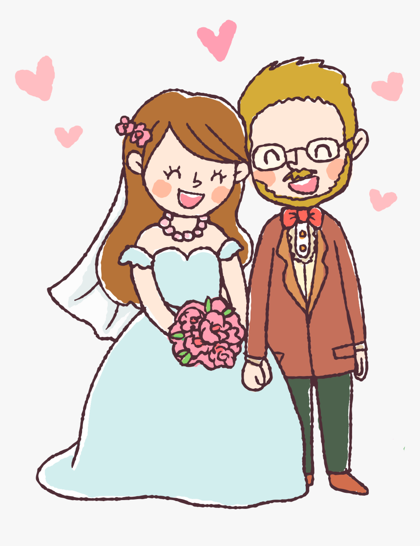 Svg Free Download Wedding Invitation Bridegroom Berber - Marriage Drawing, HD Png Download