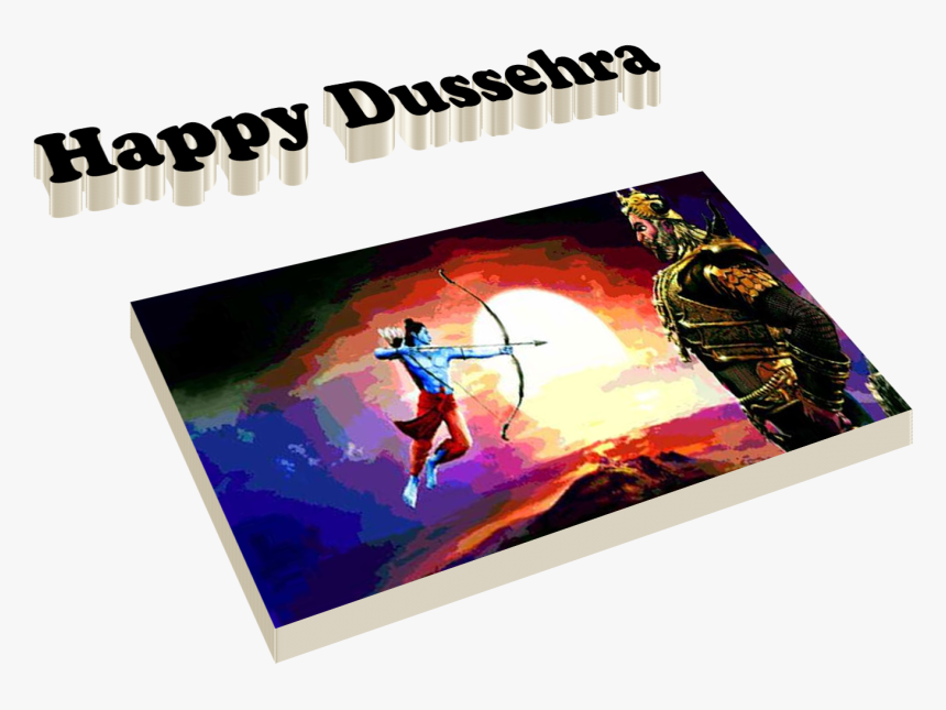 Dussehra Wishes Png Free Images - Windsurfing, Transparent Png