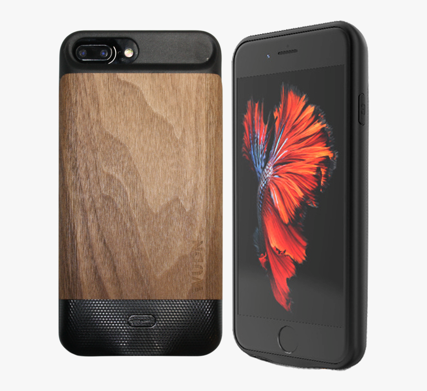 Wooden Iphone 6p, 7p, & 8p Plus Battery Charging Case - Iphone, HD Png Download