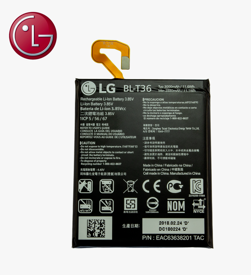 Lg K30 Battery - Lg G6 Battery Model, HD Png Download
