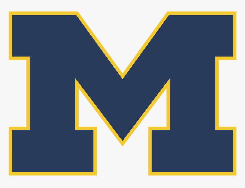 Blue Michigan Block M, HD Png Download