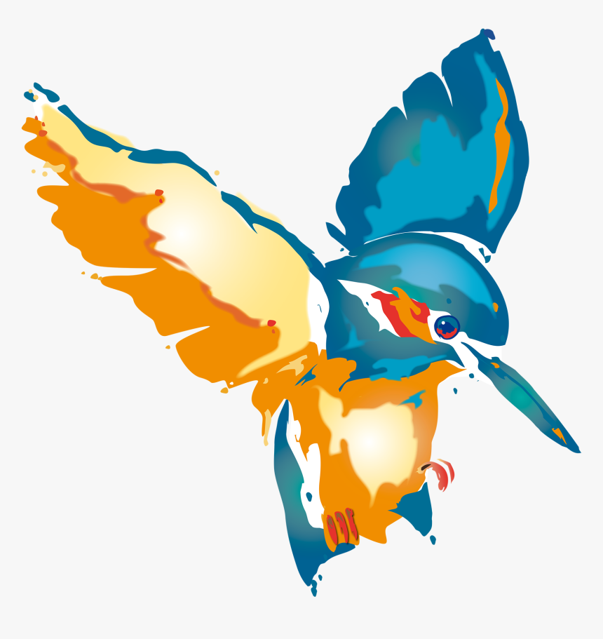 Kingfisher Clipart King Fisher - Kingfisher Clipart, HD Png Download