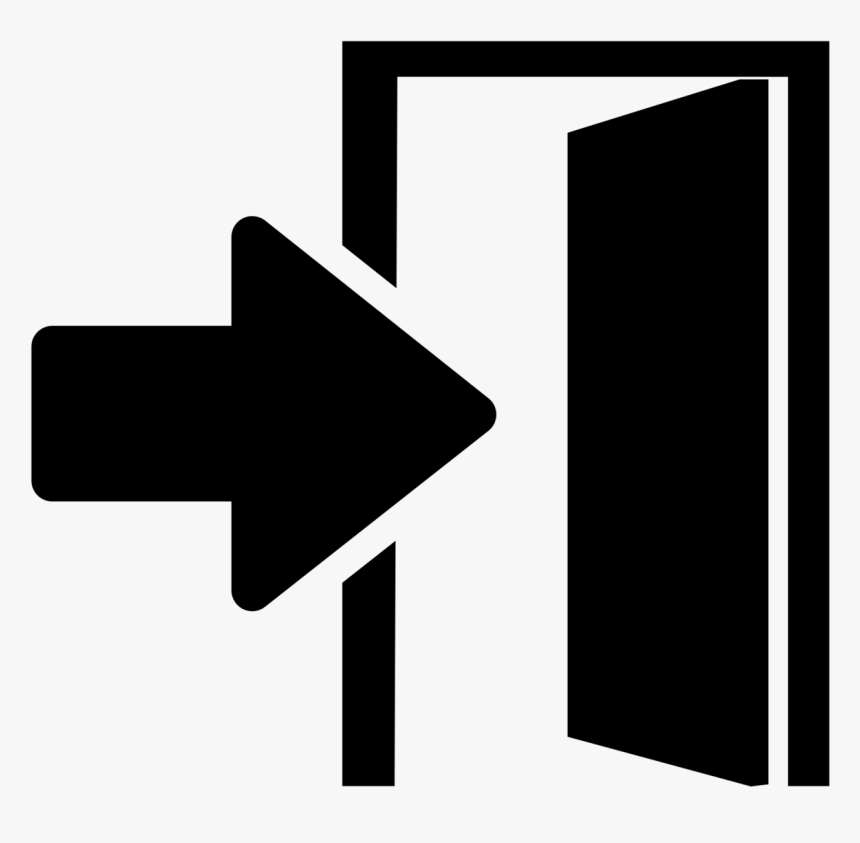 Drupal Login - Door In Icon Png, Transparent Png