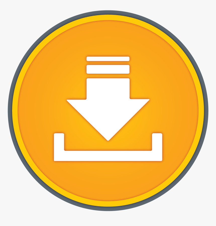 Orange Button, HD Png Download