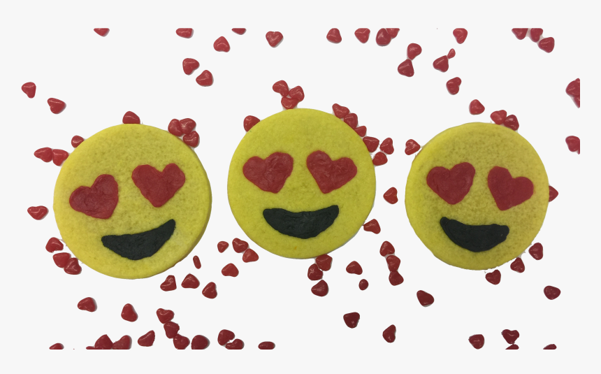 Heart Eyes Emoji Sugar Cookies - Sugar Cookie, HD Png Download