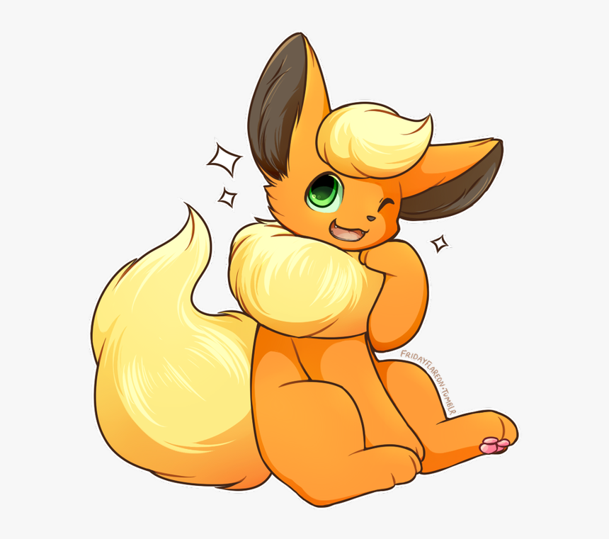 Flareon Pixel Art Cute, HD Png Download