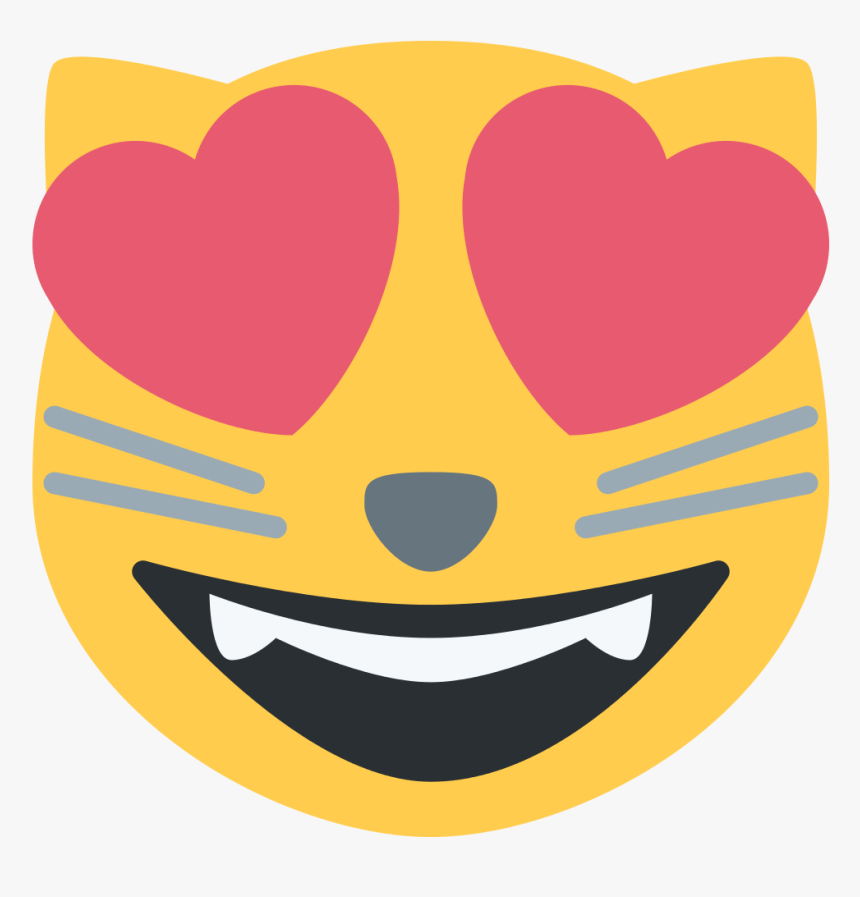 Kitty With Heart Eyes Emoji, HD Png Download