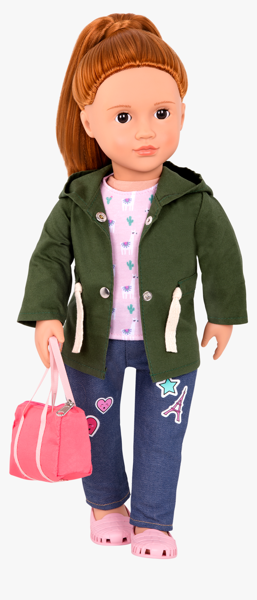 Brice Wearing Alpaca Your Bags Outfit With Purse - Doll, HD Png Download