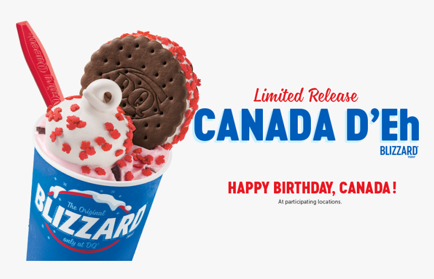 Diary Queen Dropping A Canadian-themed Blizzard For - Dairy Queen Canada D Eh Blizzard, HD Png Download