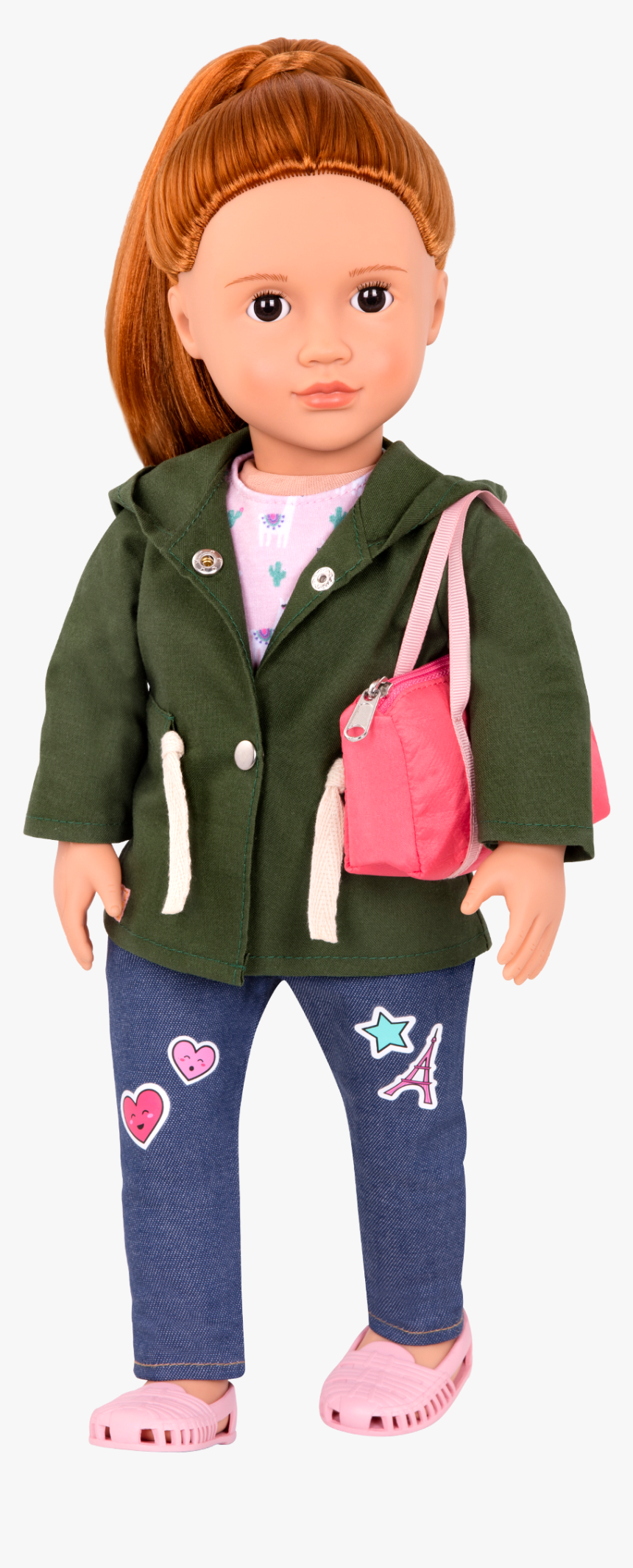 Brice Wearing Alpaca Your Bags Outfit With Purse Over - Doll, HD Png Download