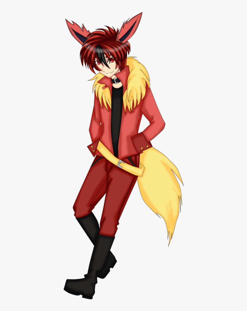 Haunter Drawing Humanoid - Flareon Boy, HD Png Download