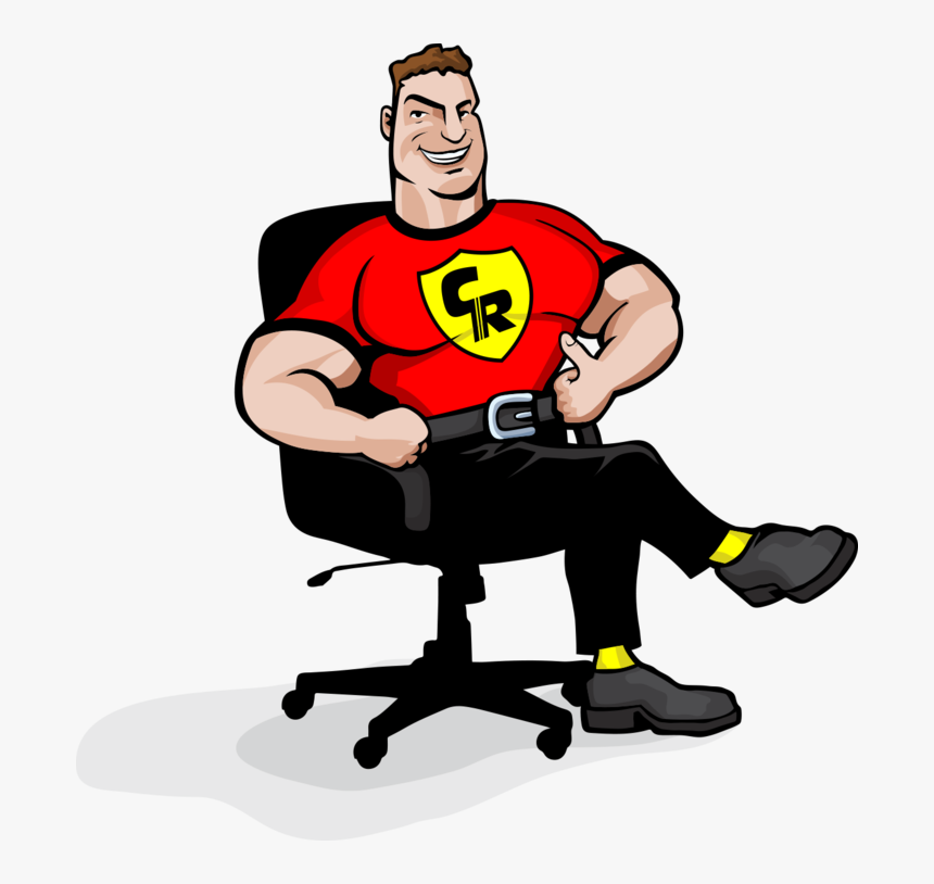 Person Sitting In Chair Back View Png, Transparent Png