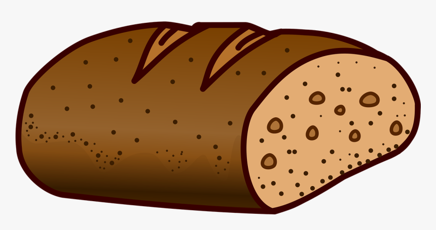 Bread Clipart Black And White, HD Png Download