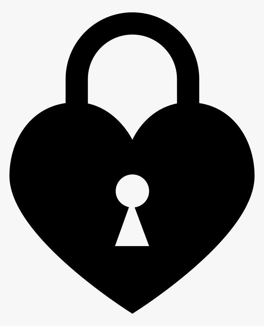 Locked Svg Png Icon - Heart Lock Icon Transparent, Png Download
